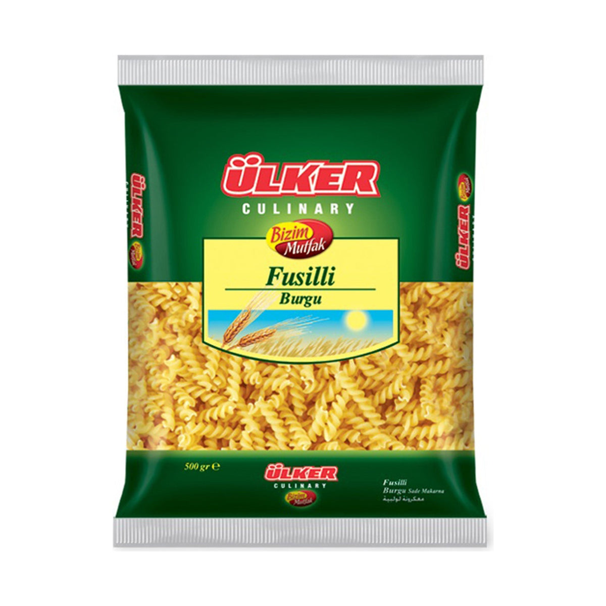 Ülker Bizim Fusilli (burgu) Pasta 500 g - front of pack