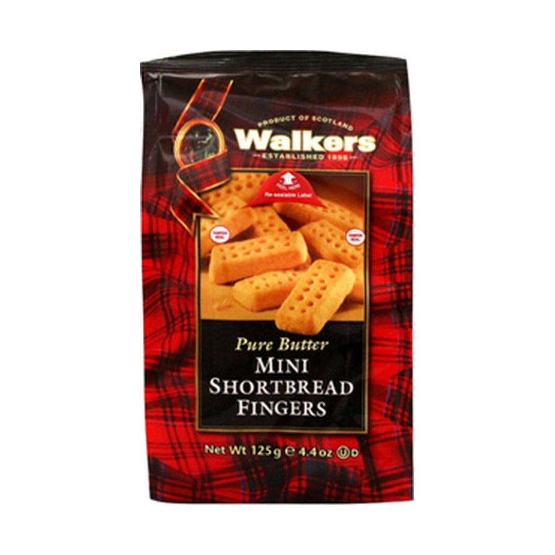 Walkers Mini Fingers Shortbread 124 g - front of pack
