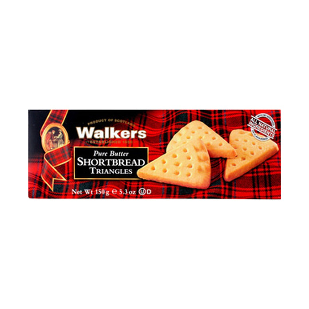 Walkers Triangles Shortbread 150 g - front of pack