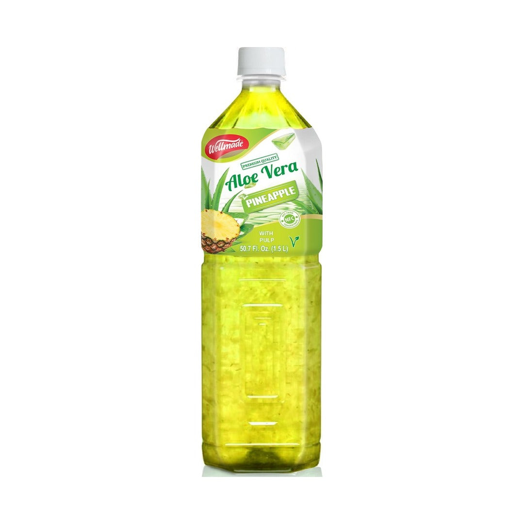 Wellmade Aloe Vera Pineapple 1.5 L - front of pack
