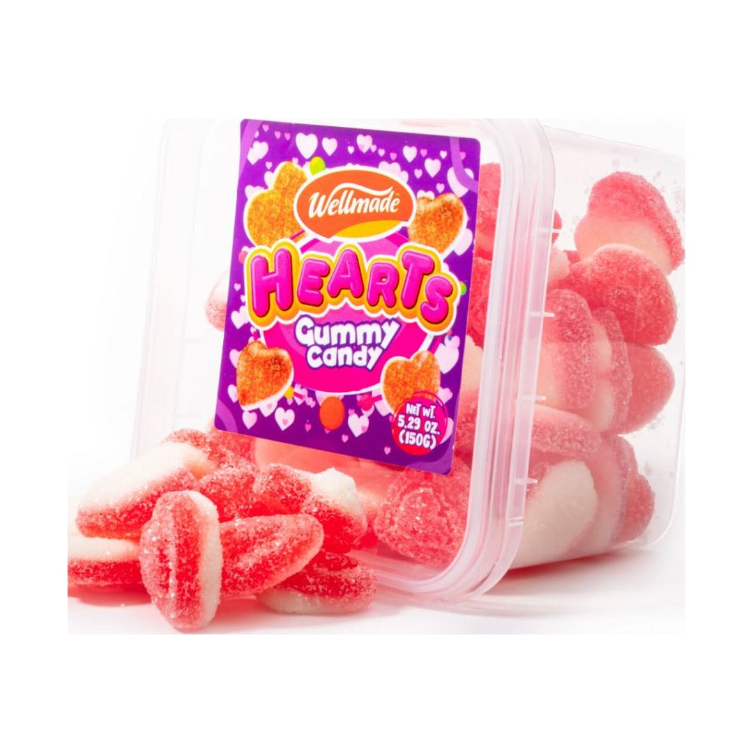 Wellmade Gummy Sweet Hearts 150 g - front of pack