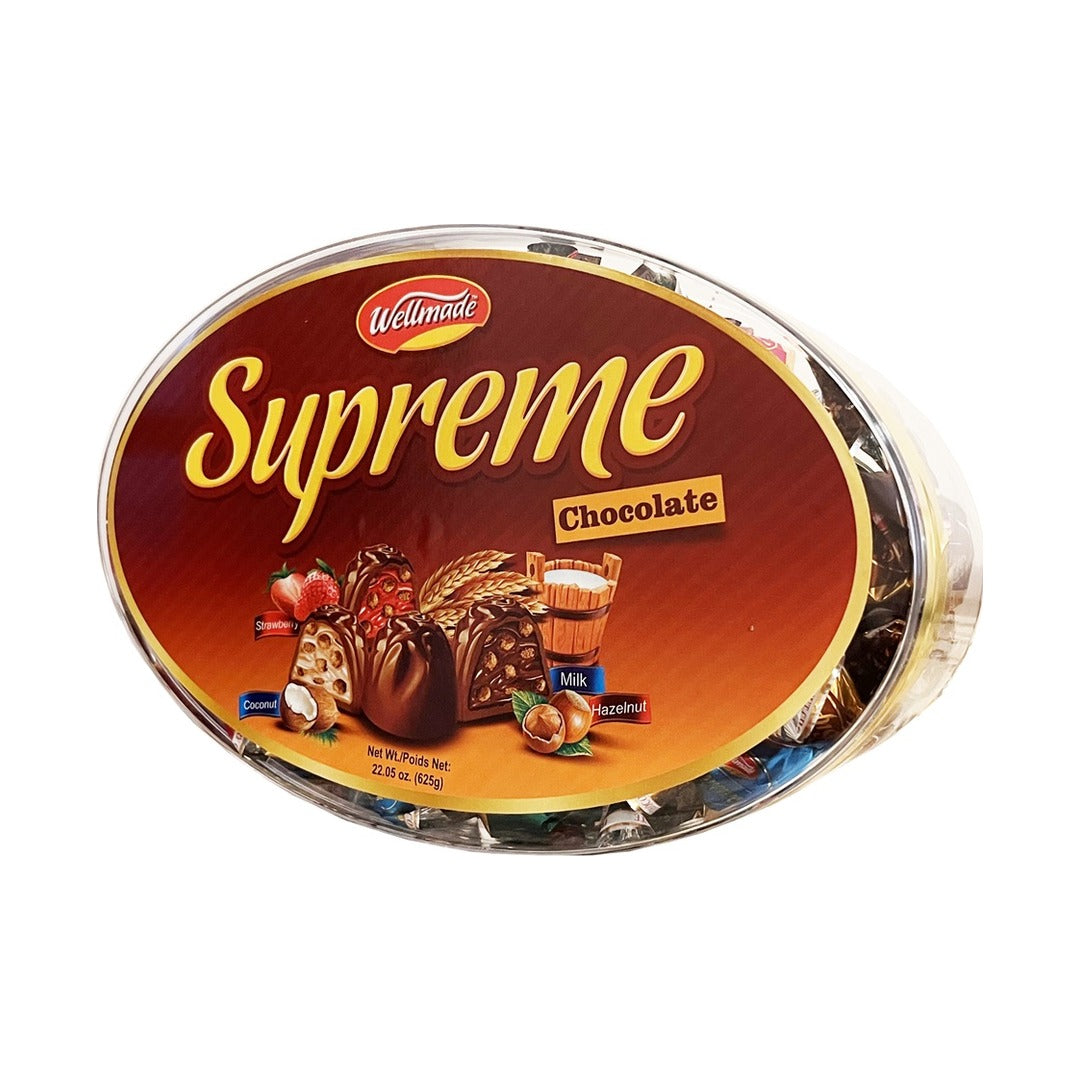 Wellmade Oval Supreme Chocolate 625 g - front of pack