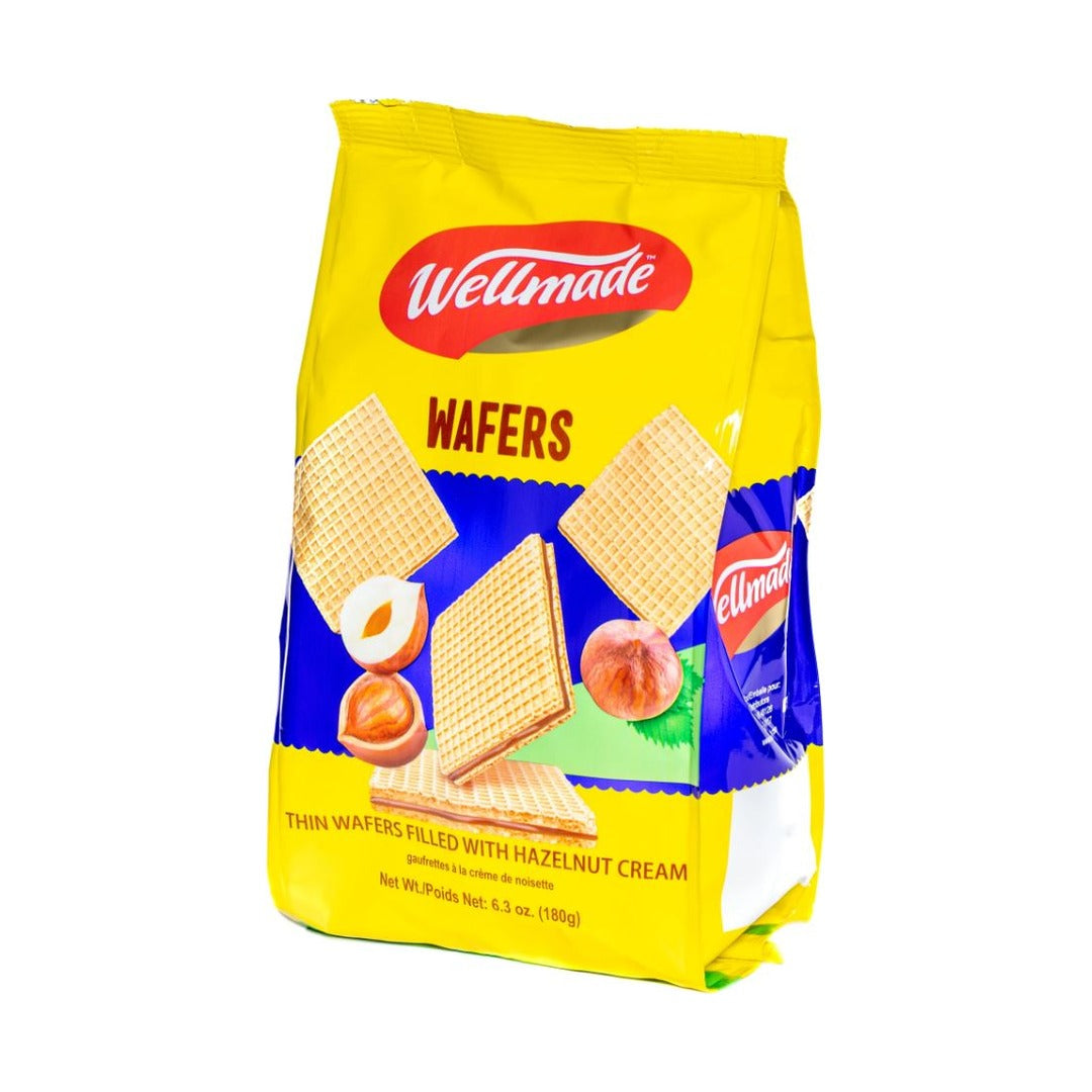 Wellmade Wafers - Hazelnut 180 g - front of pack