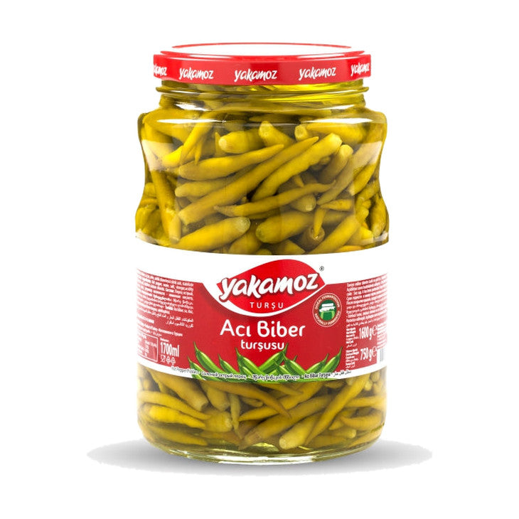 Yakamoz Acı Biber Turşusu Hot Pepper Pickles, 1700 ml