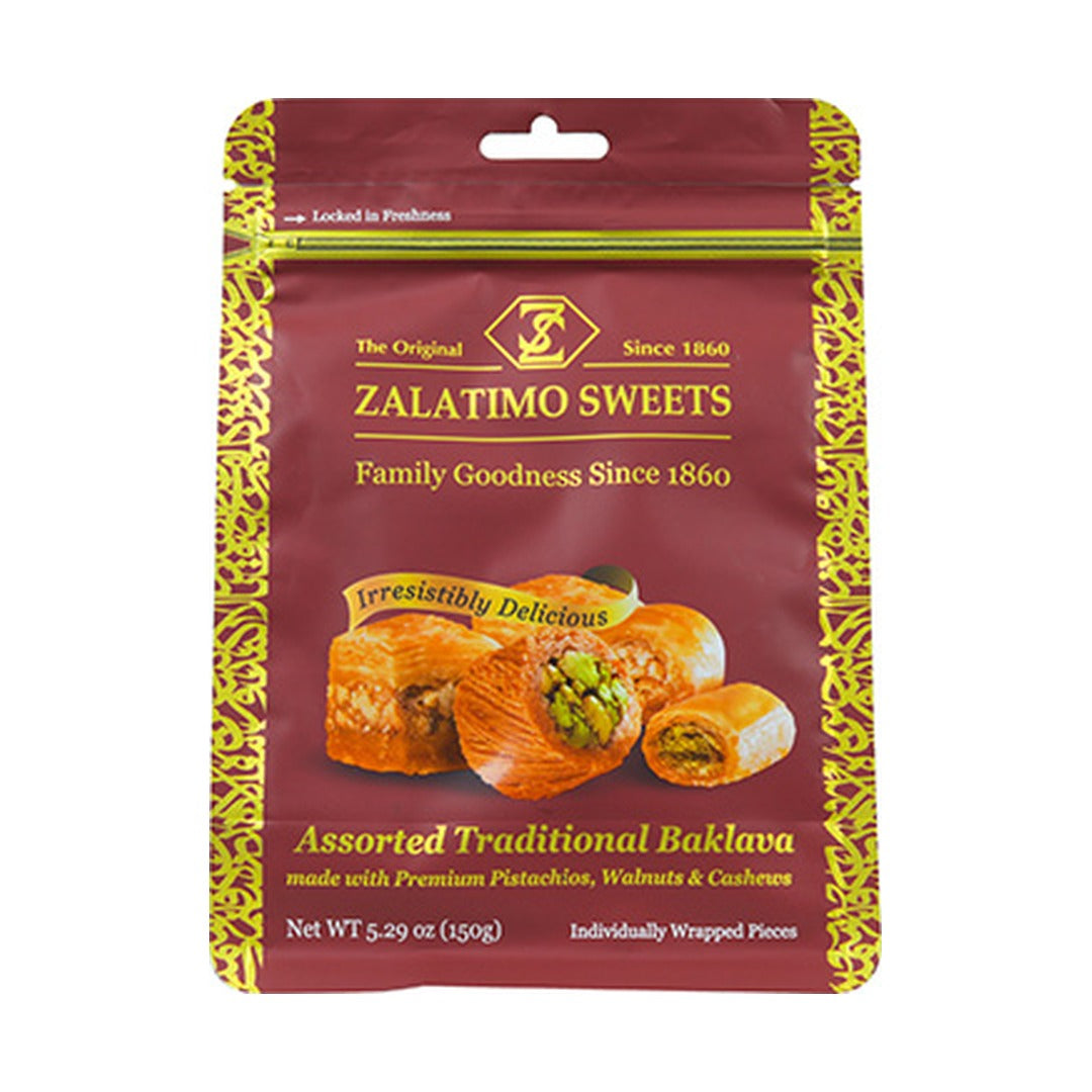 Zalatimo Assorted Traditional Baklava 150 g - front of pack