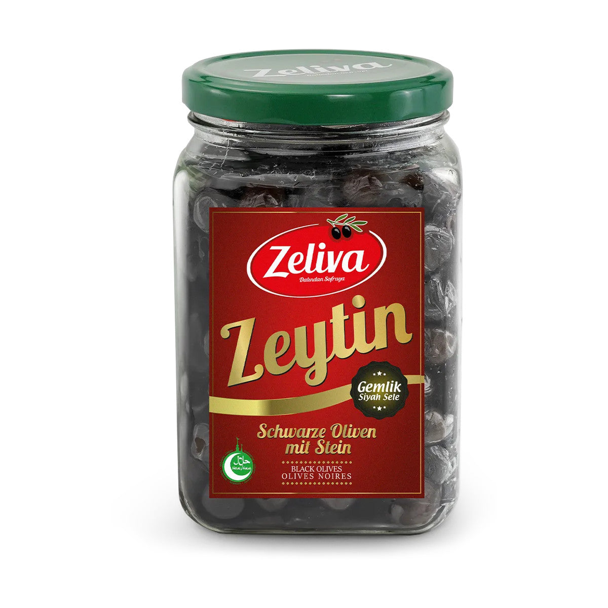 Zeliva Zeytin Gemlik Siyah Sele black olives, 900 g