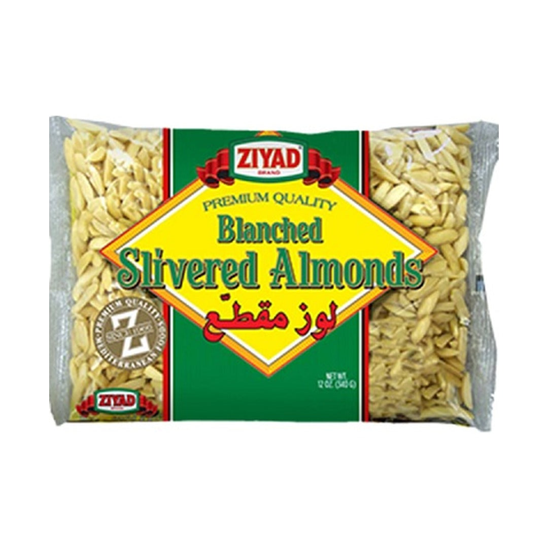 Ziyad Blanched Almond Slivered 340 g - front of pack