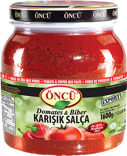 Öncü Tomato & Pepper Mix Paste (Domates & Biber Karışık Salça) 1600 g jar