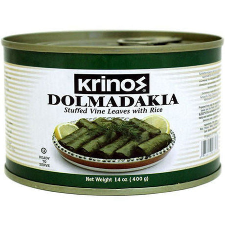 Krinos grape leaves stuffed with rice, 400 g