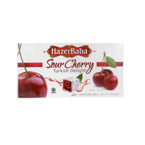 Hazerbaba Turkish Delight w/Sour Cherry 454 g