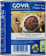 Goya Black Beans 29 oz can, back label
