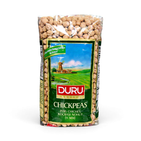 Duru Chickpeas 9 mm, 1 kg bag, front view