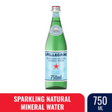 S.Pellegrino Sparkling Natural Mineral Water 25.3 fl oz bottle, front