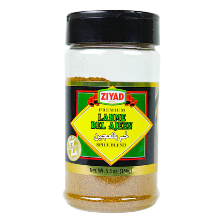 Ziyad Lahme Bel Ajeen Spice Blend 5.5 oz, front of jar