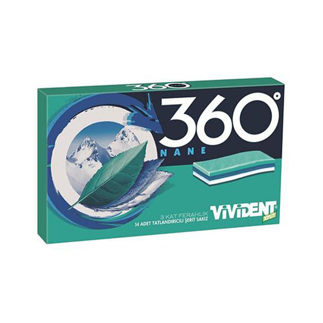 Vivident Xylit 360 Mint (Nane) Gum 33 g