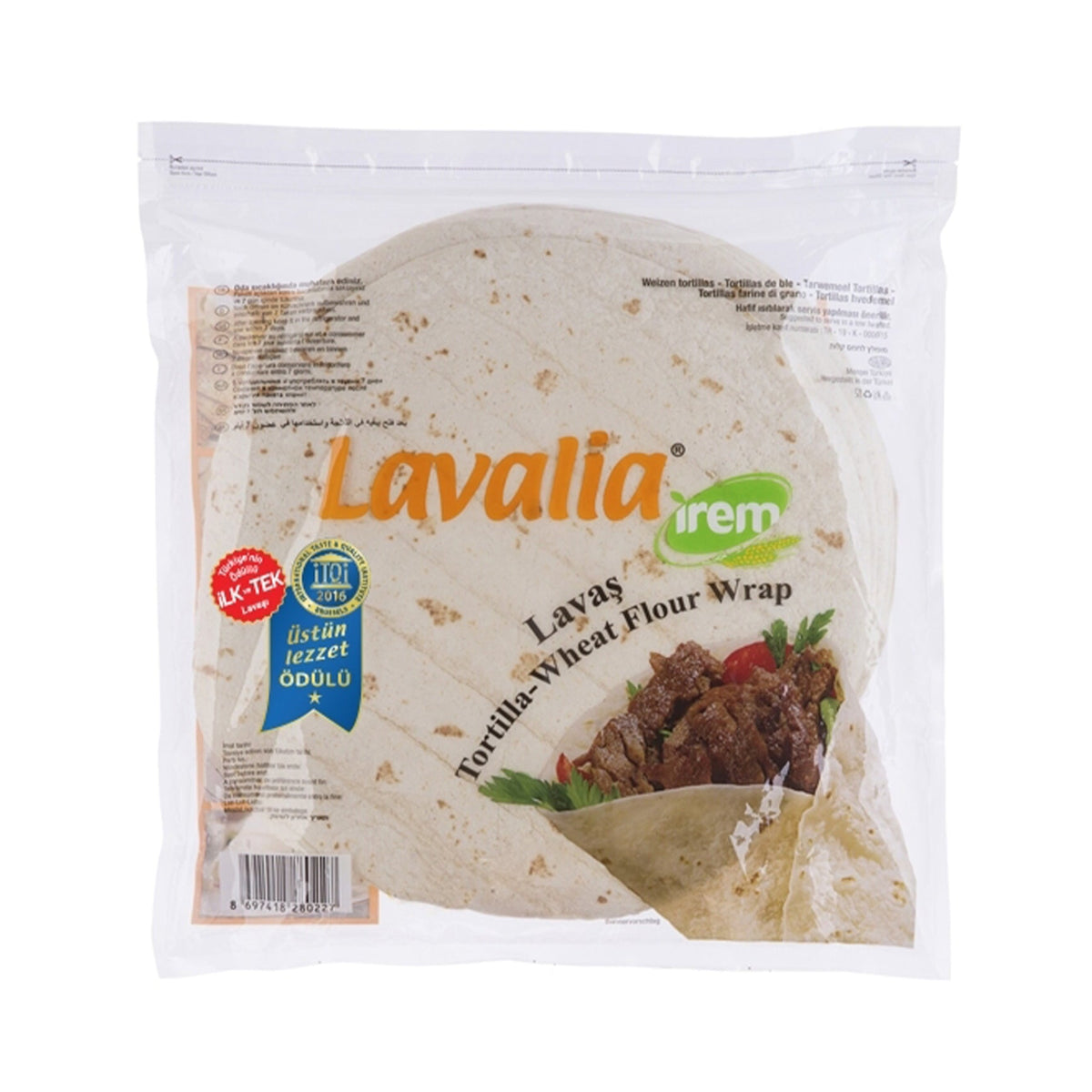 İrem Lavaş Plain Lavash Wraps 30 cm, 9 pcs 825 g