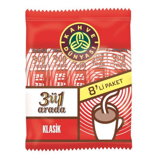 Kahve Dünyası 3 in 1 Coffee (Bag) 8 x 18 g