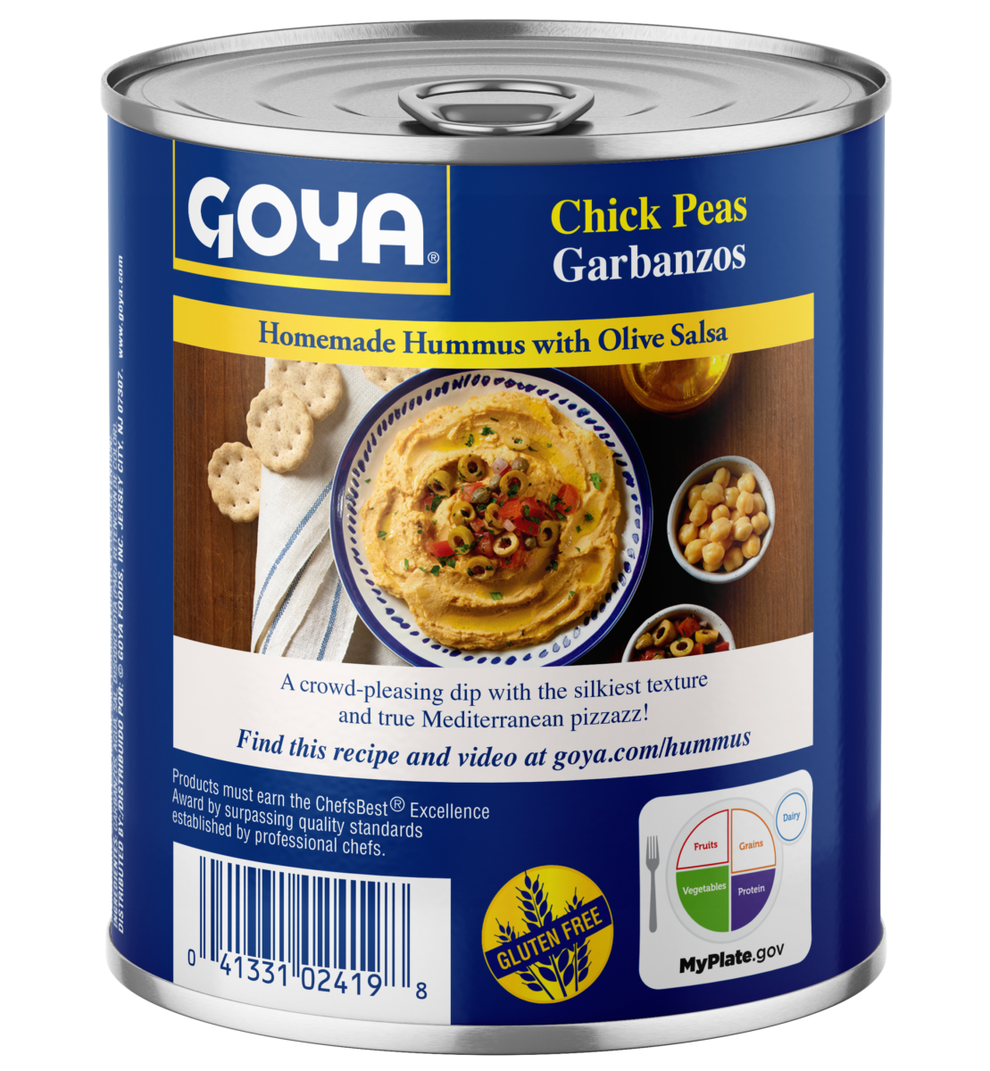Goya Chick Peas, Garbanzos - 29 oz - back of pack