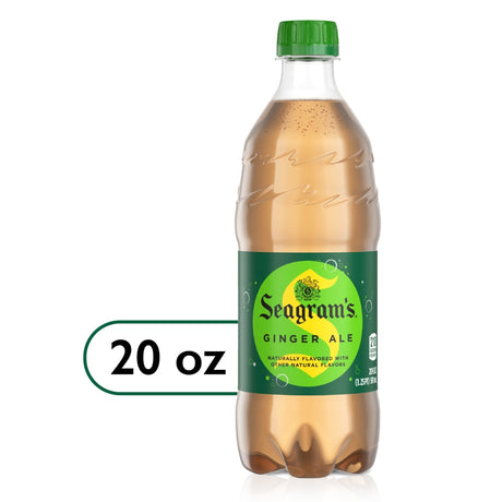 Seagram's Ginger Ale 20 fl oz bottle, front