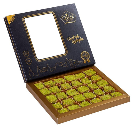 Pistachio-dusted Turkish delight gift box