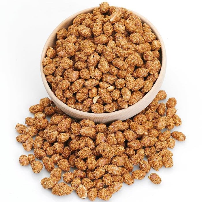 Roasted sesame coated peanuts