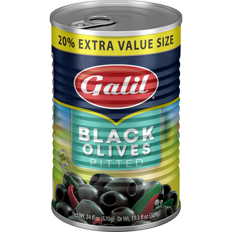 Pitted black olives