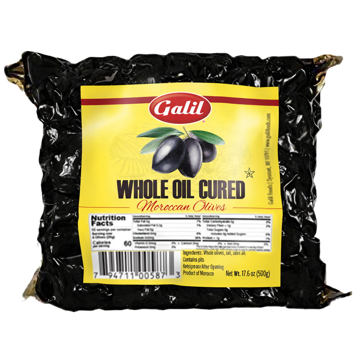 Galil Oil Cured Black Olives
