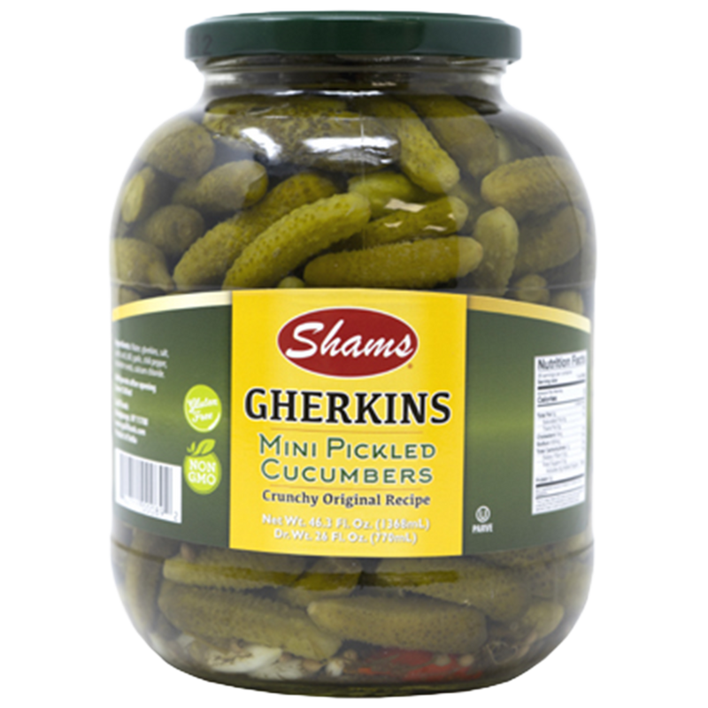 Shams Mini Gherkin Pickles, Large