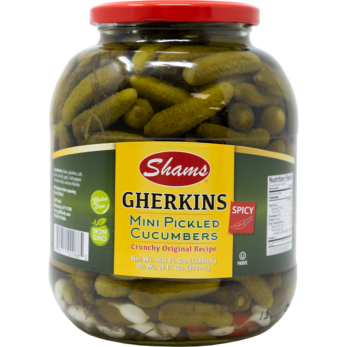 Spicy Mini Gherkin Pickles