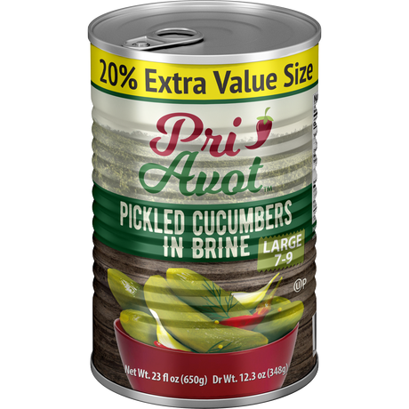 Cucumber pickles in brine