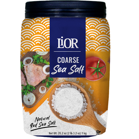 Coarse sea salt, chef's jar