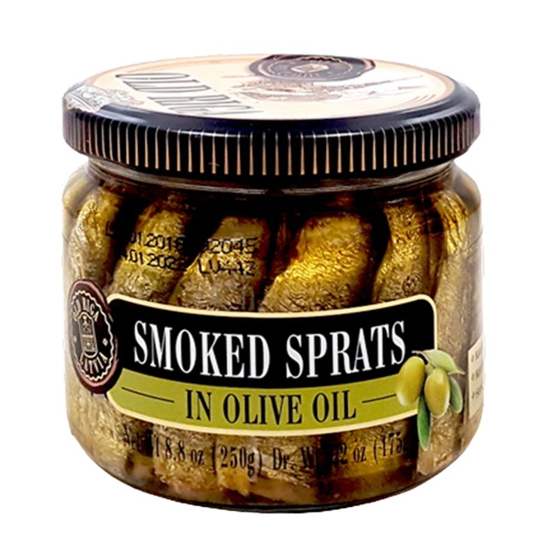 Old Riga Smoked Sprats in Olive Oil Jar