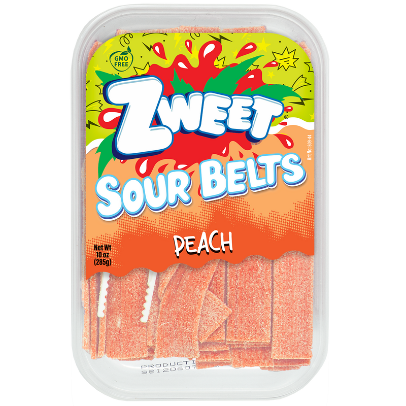 Sour Peach Belts | Zweet | 10 oz