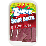 Sour Black Cherry Belts, Zweet, 10 oz