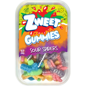 Sour Gummy Neon Spiders - 10 oz