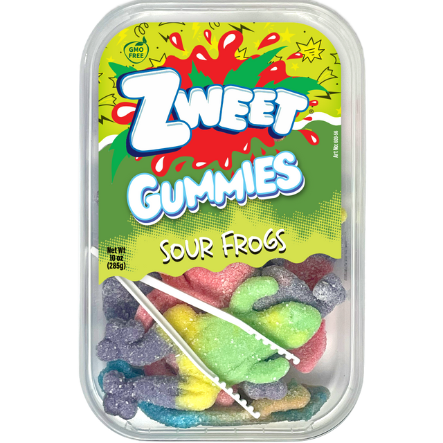 Zweet Sour Gummy Frogs 285 g