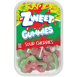 Sour Gummy Cherries, Zweet, 10 oz