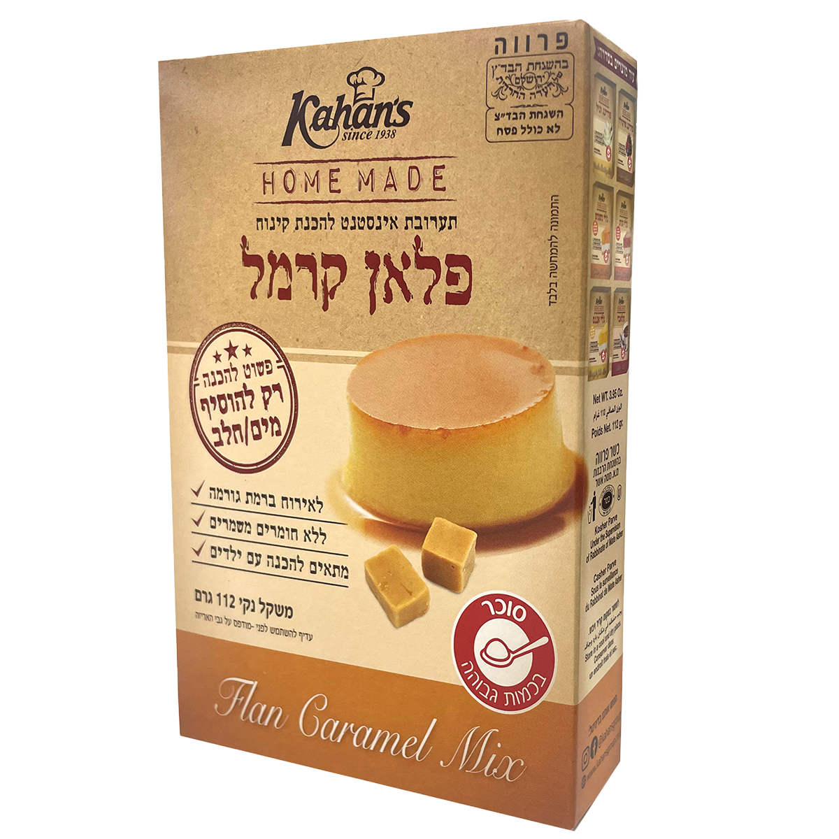 Caramel Flan Mix, Kahan