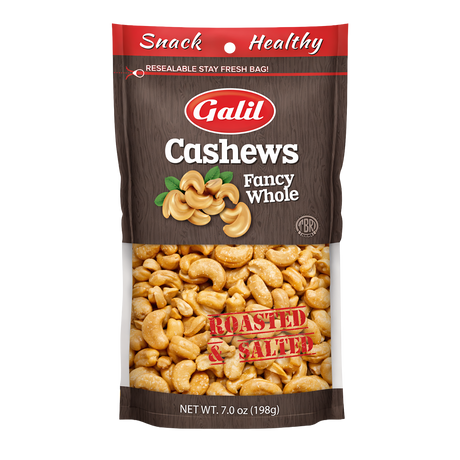 Whole roasted salted cashews