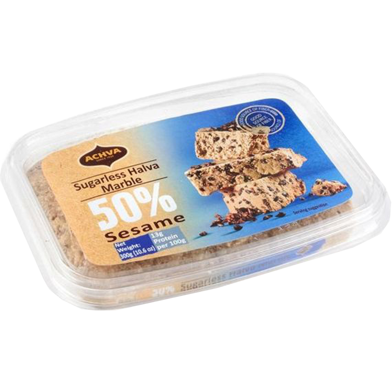 Sugar-Free Marble Halva Slice, Achva
