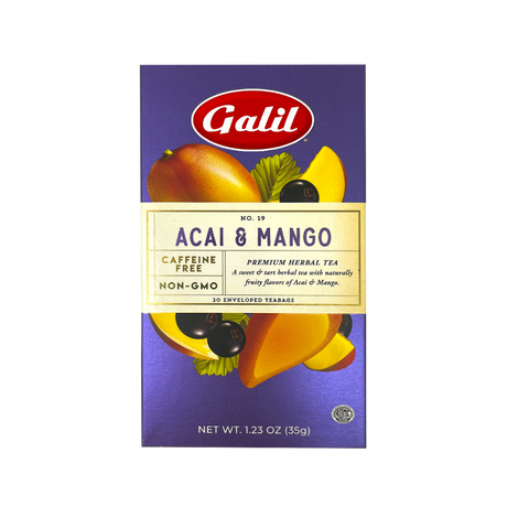Açaí and mango herbal tea