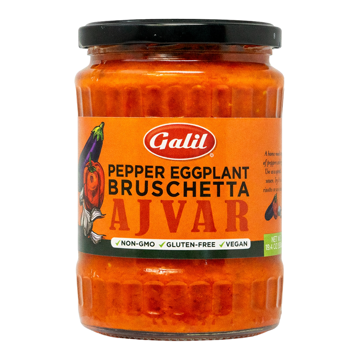Pepper & Eggplant Bruschetta,Mild Ajvar