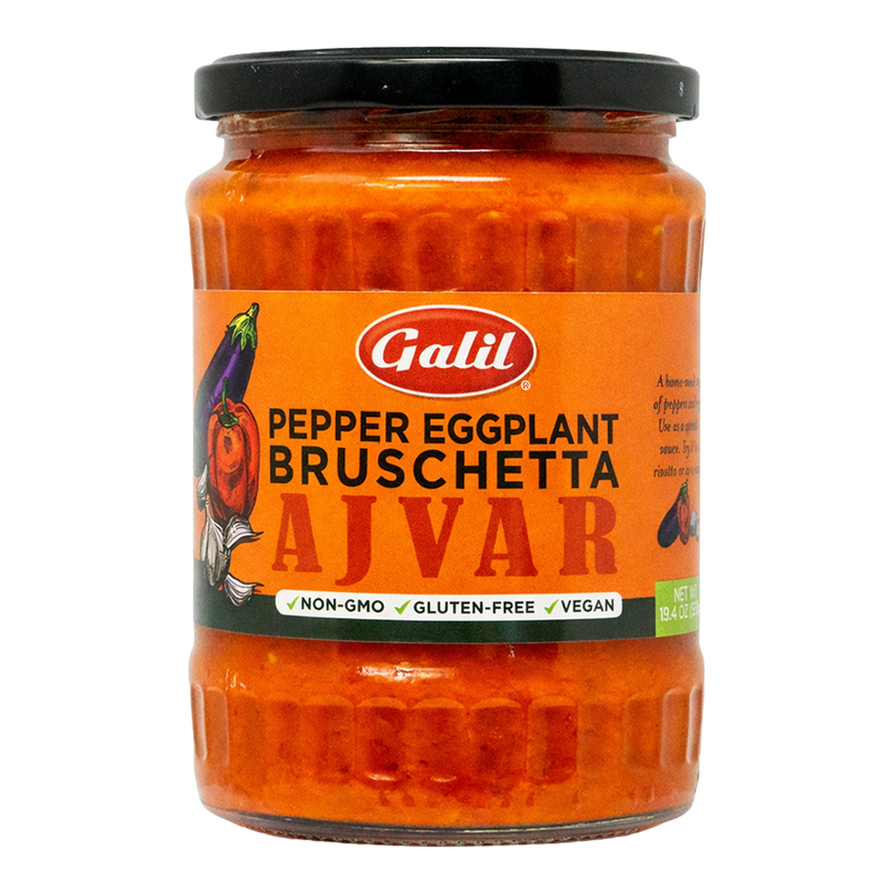 Pepper & Eggplant Bruschetta,Mild Ajvar