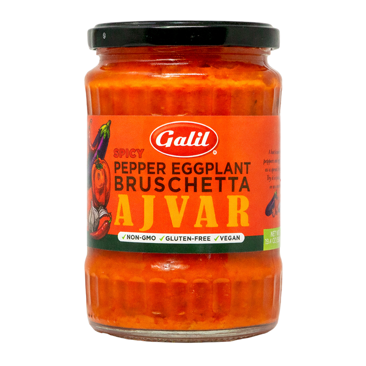 Pepper & Eggplant Bruschetta,Spicy Ajvar
