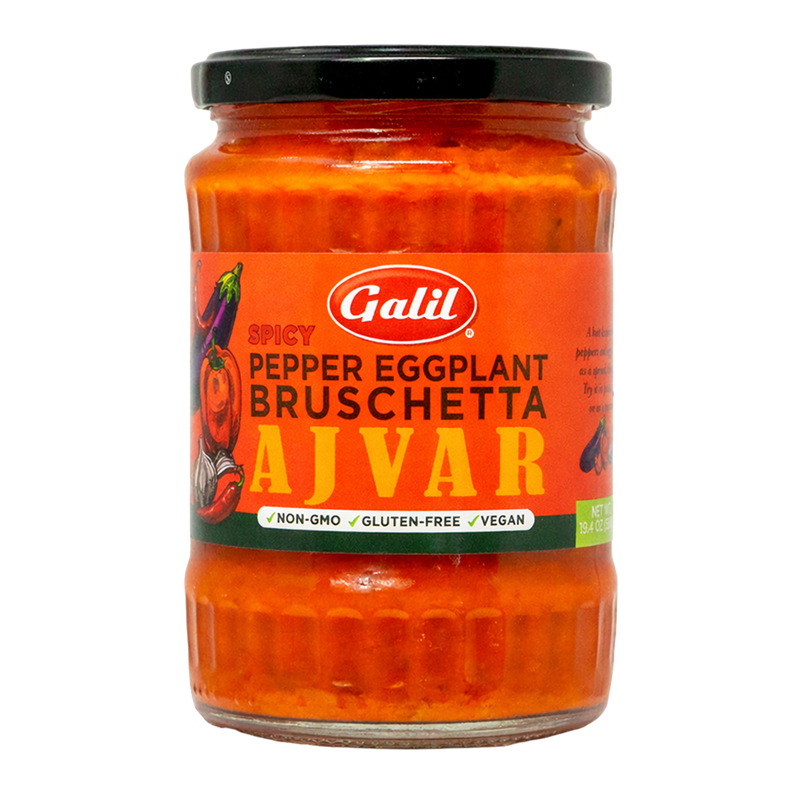 Pepper & Eggplant Bruschetta,Spicy Ajvar