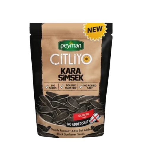 Peyman Citliyo Kara Simsek Black Sunflower Seeds Unsalted 10 oz (284g) Bag