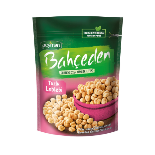 Peyman Bahceden Salted Chickpeas (Leblebi) 5.29 oz (150g) - Gluten Free Snack