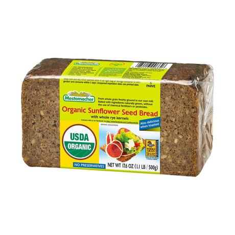 Mestemacher Organic Sunflower Seed Bread 500 g - front of pack