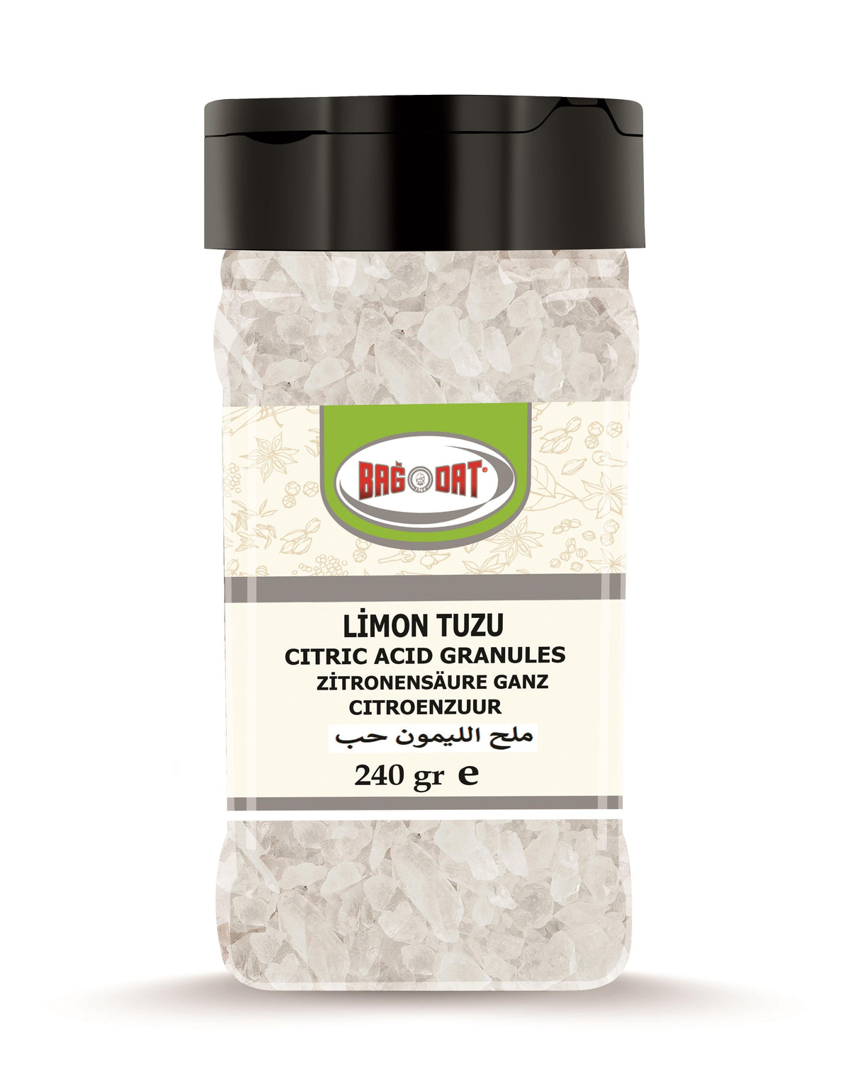 Premium Granular Citric Acid Crystals - 240 gr