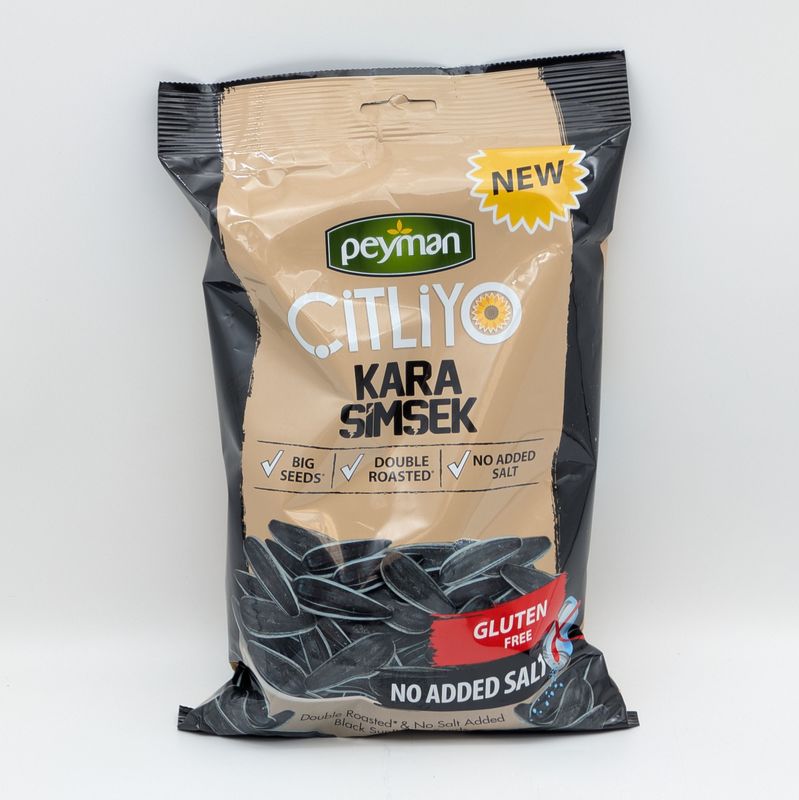 PEYMAN Kara Simsek Unsalted & Double Roasted Dakota Sunflower Seeds 284g